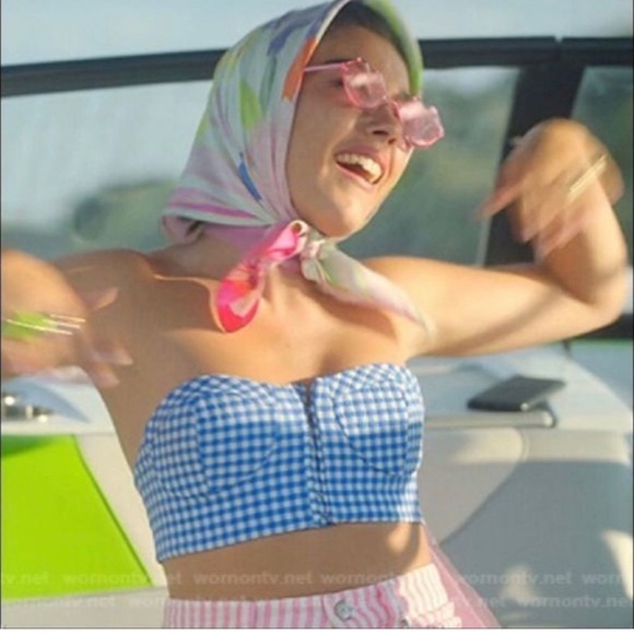 NWT ZARA GINGHAM BLUE WHITE
CROP TOP and pants set SUMMER XL - Picture 3 of 14